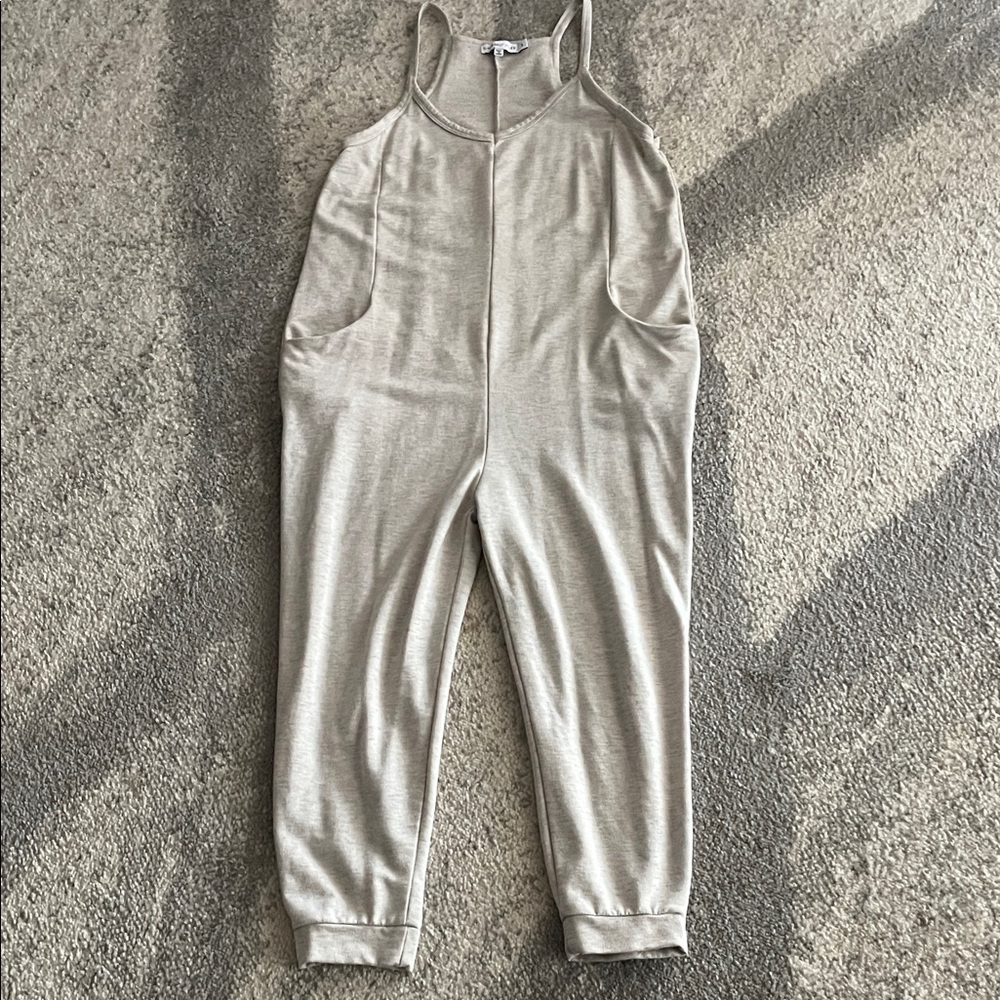 Sincerely Jules Light Gray Jumpsuit